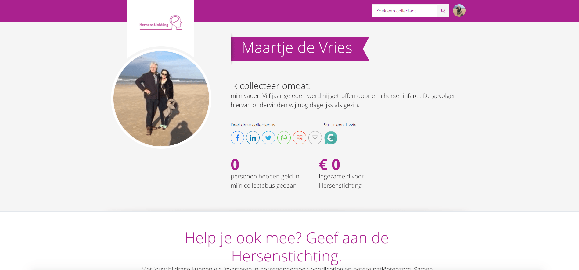 Online Collecteren Hersenstichting