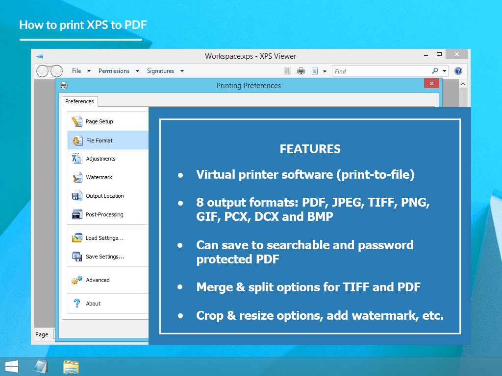 oxps file converter to pdf